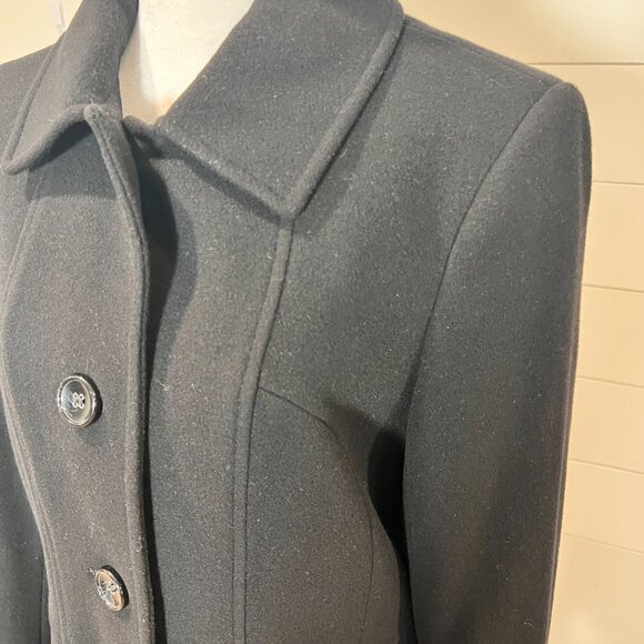 Preston & York Wool Blend Fitted Dress Coat Size 8 - Picture 3 of 10